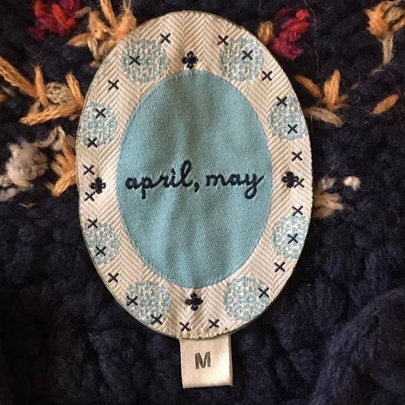 April May Navy Blue Boho Cardigan - Picture 5 of 8